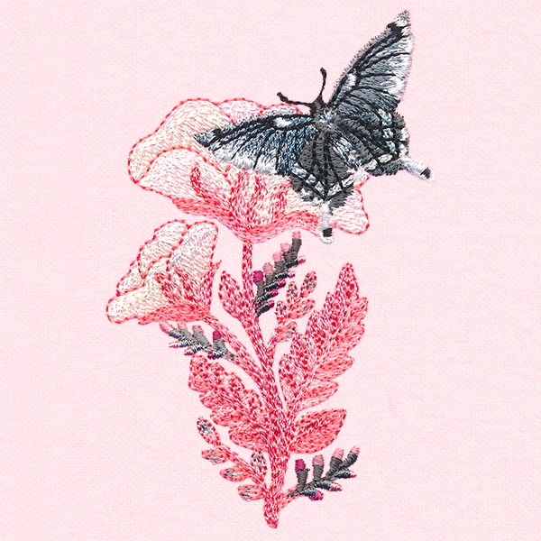 Fluttering Moth in Blooms - Image 9