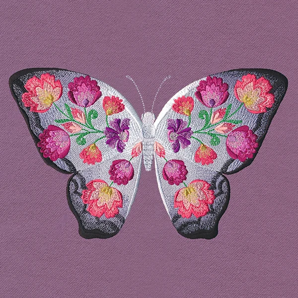 Folk Flowers Butterfly - Image 2