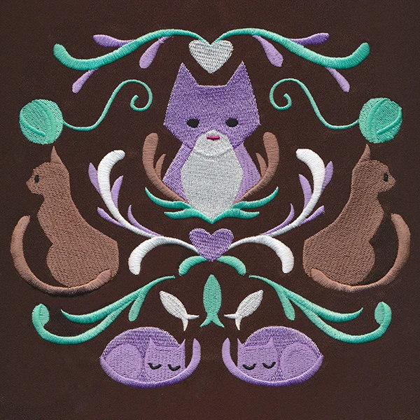 Folksy Feline Crest