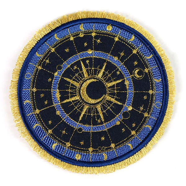 For the Cosmically  Inclined Celestial Mug Rug (In-the-Hoop) - Image 2