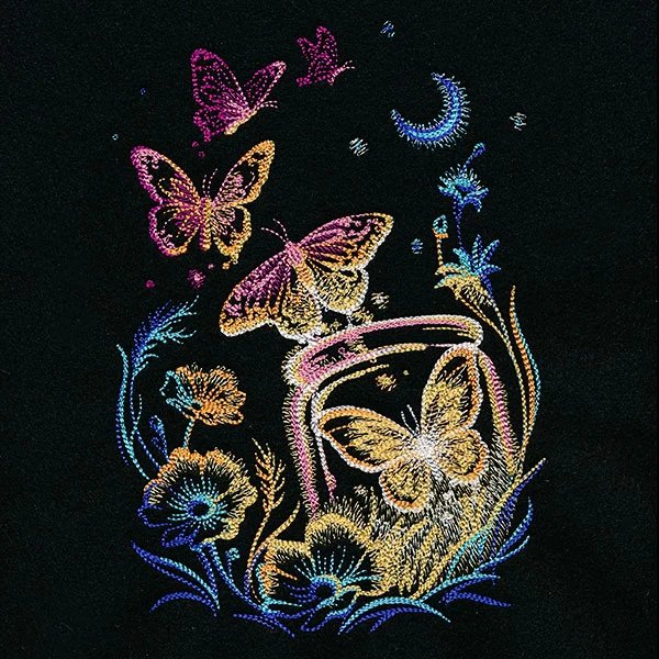 Garden Radiance at Night - Image 3