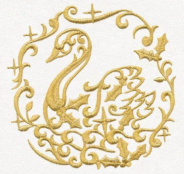 Gilded 12 Days of Christmas - Swan - Image 4
