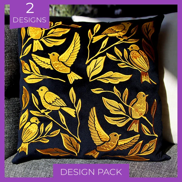 Gilded Birds & Botanicals Design Pack - Image 4