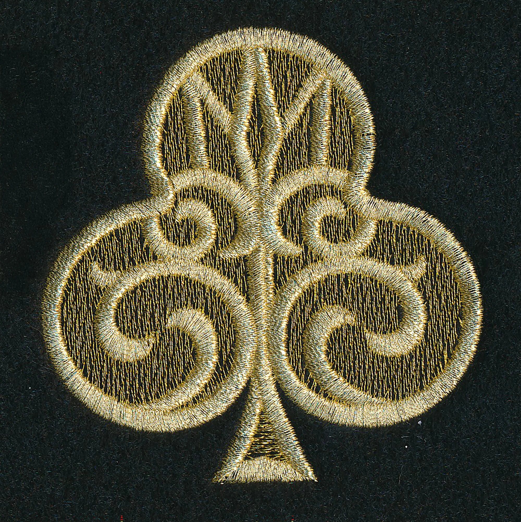 Gilded Card Suits - Club