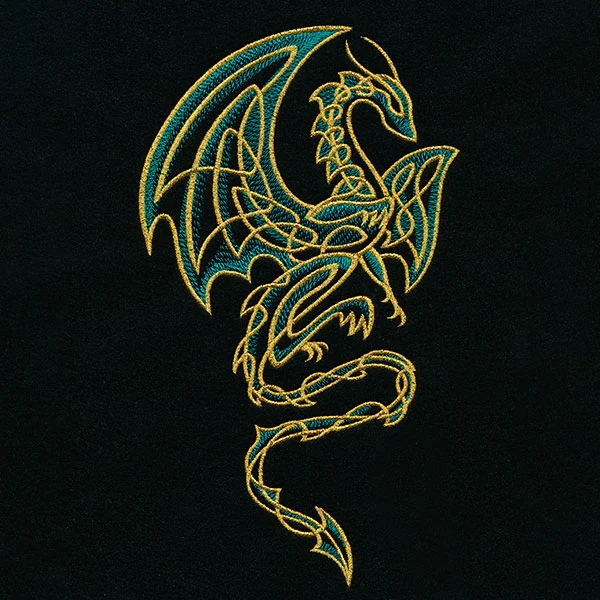 Gilded Celtic Knotwork Dragon - Image 3
