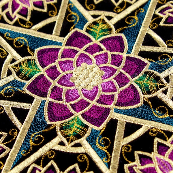 Gilded Floral Compass Rose - Image 4