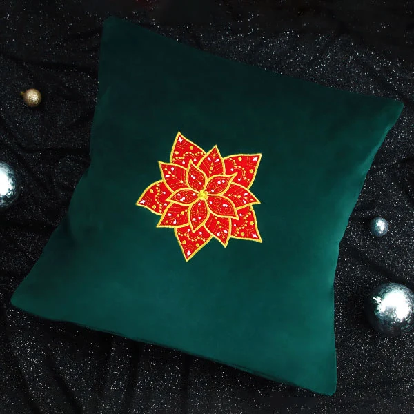 Gilded & Glam Christmas Poinsettia (Applique) - Image 8