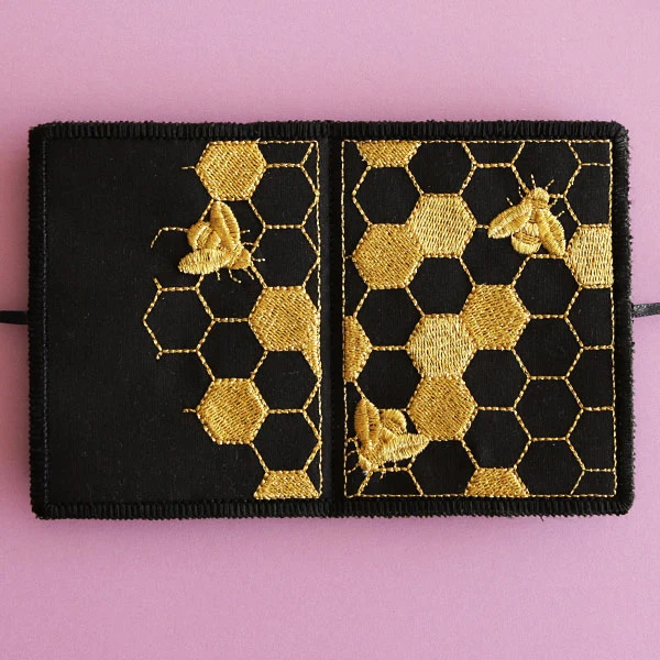 Gilded Honeycomb Needle Book (In-the-Hoop) - Image 6