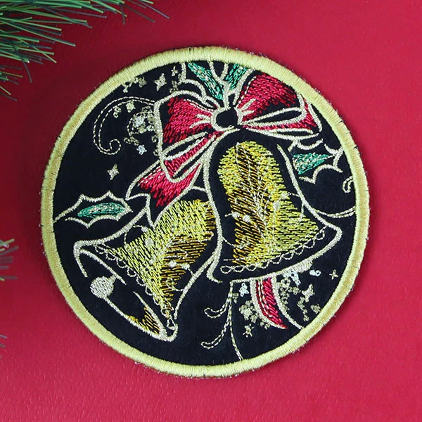 Gilded Mirage Coaster - Bells (In-the-Hoop) - Image 5
