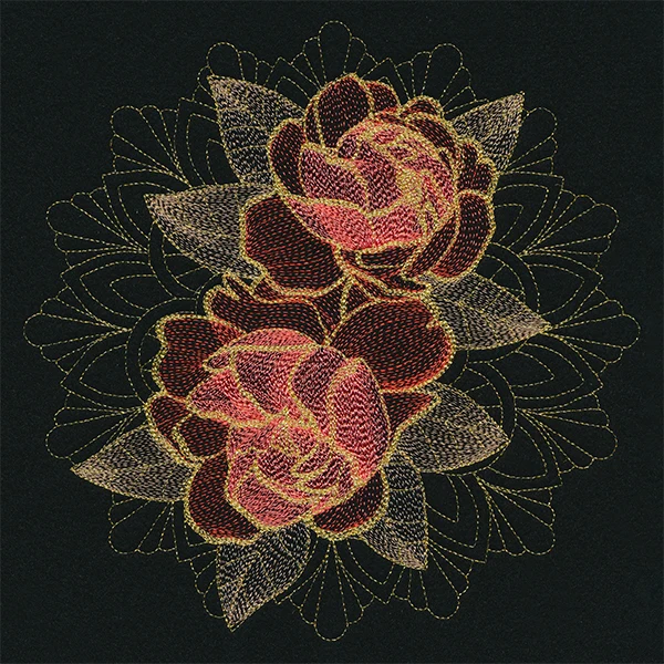 Gilded Peonies Mandala - Image 6