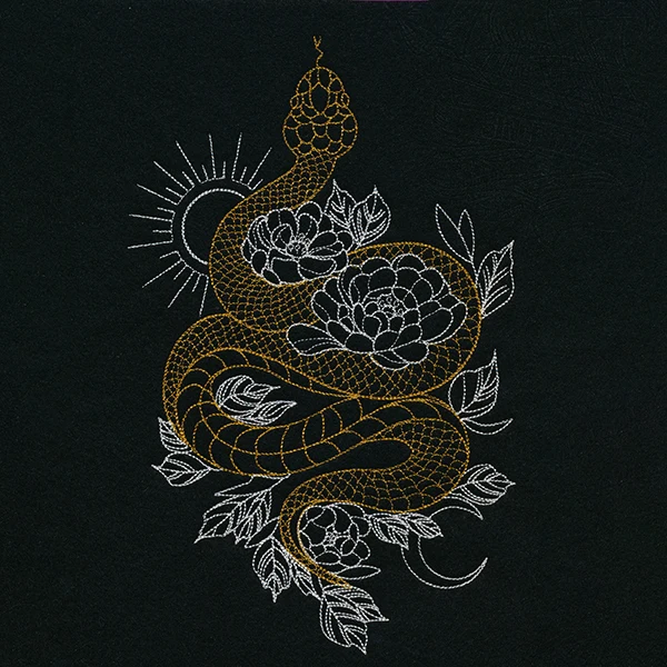 Gilded Snake in Blooms - Image 4