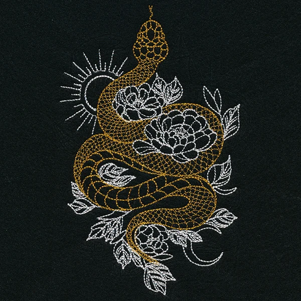 Gilded Snake in Blooms - Image 7