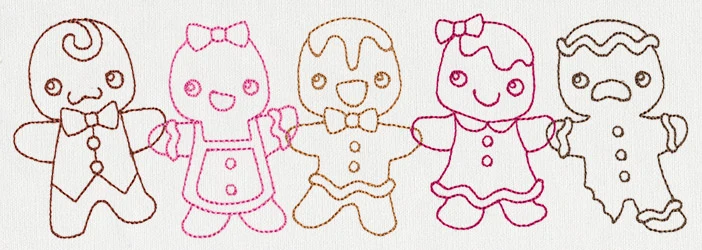 Gingerbread Kids Border - Image 2