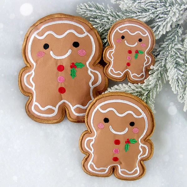 Gingerbread Man Handwarmer (In-the-Hoop) - Image 3