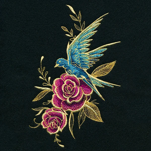 Glimmering Garden - Swallow and Roses - Image 5