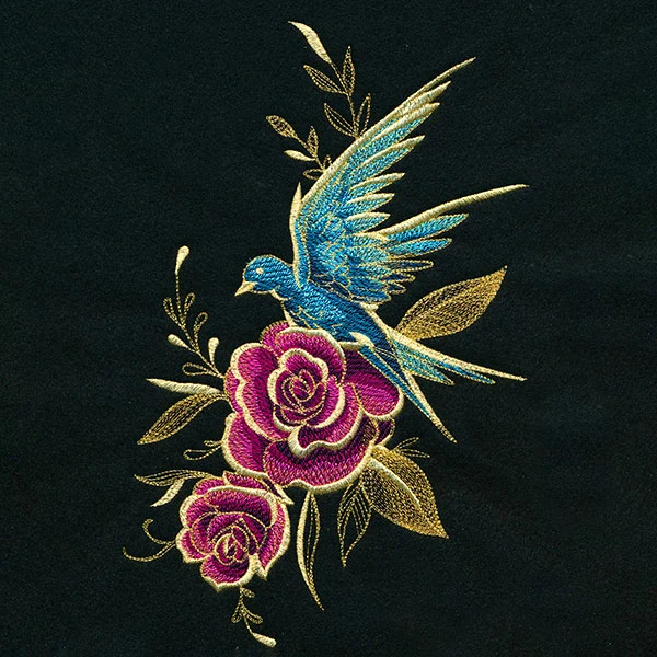 Glimmering Garden - Swallow and Roses - Image 9