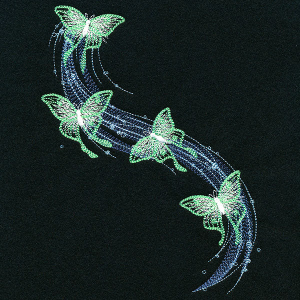 Glowing Luna Moth Cascade - Image 2