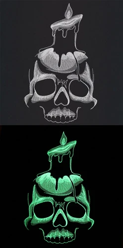 Halloween Glow - Skull - Image 6
