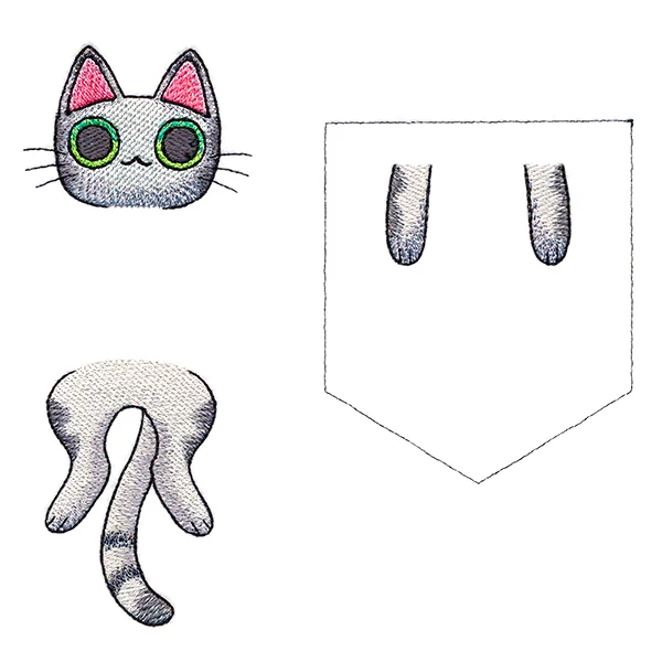 Hanging Out Kitty Pocket - Image 5