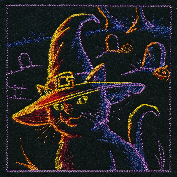 Haunted Halloween Scene II Square 4 - Image 3