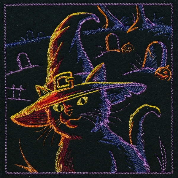 Haunted Halloween Scene II Square 4 - Image 9