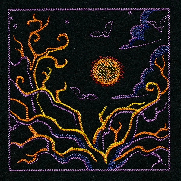 Haunted Halloween Scene Square 2 - Image 10