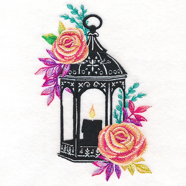 Lantern in Blooming Roses - Image 7