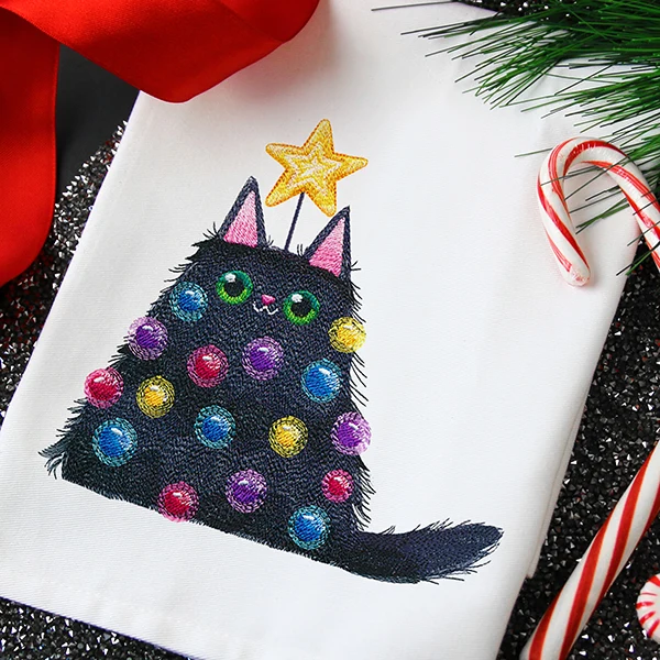 Lit Christmas Kitty - Image 10
