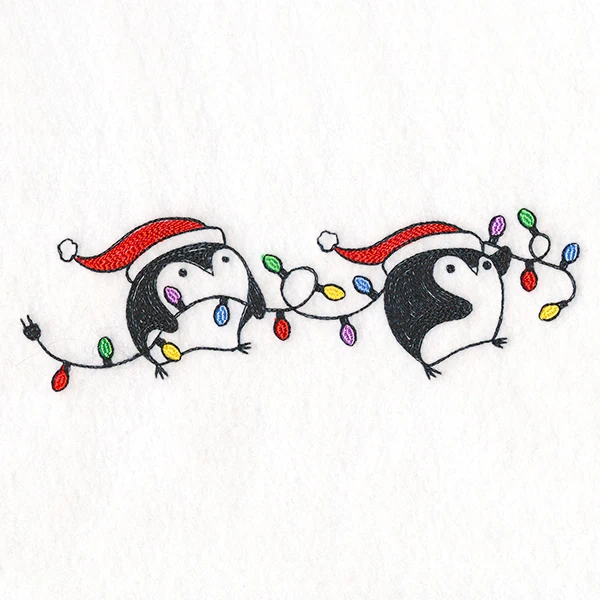 Lit Christmas Penguin Border - Image 7