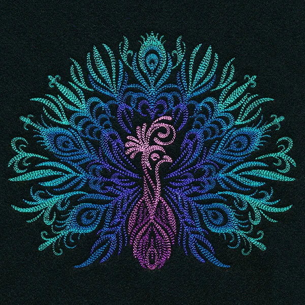 Mesmerizing Calligraphic Peacock - Image 3