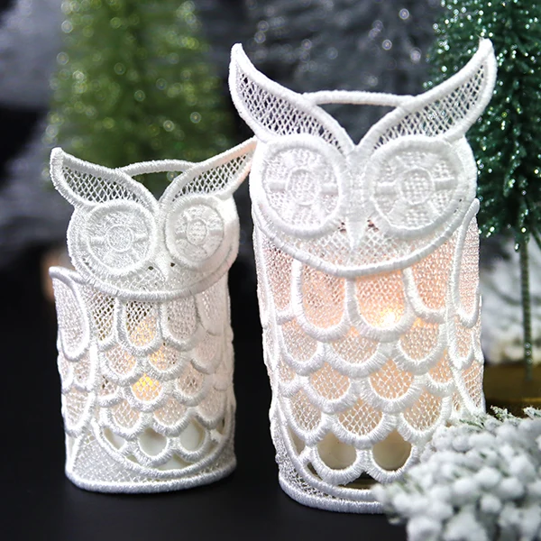 Mesmerizing Owl Candle Wrap (Lace) - Image 6