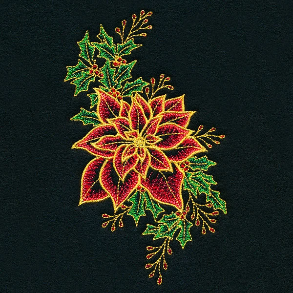 Midnight Poinsettia Blooms - Image 7
