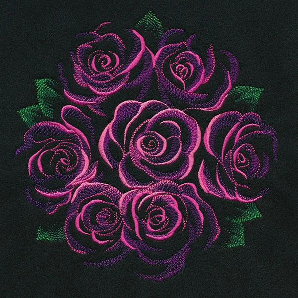 Midnight Rose Bouquet - Image 4