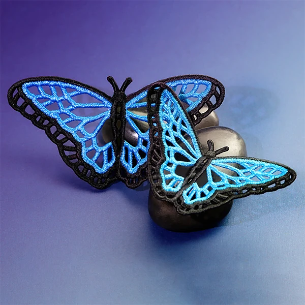 Midsummer Blue Morpho Butterfly (Lace) - Image 6