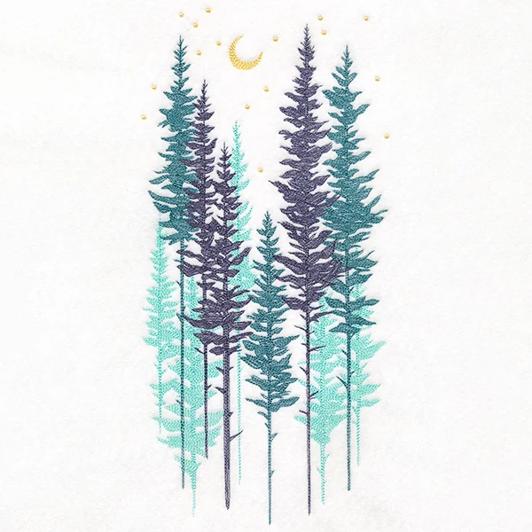 Misty Moonlit Forest - Image 11
