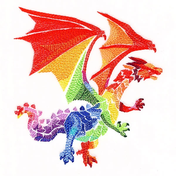 Modern Stained Glass Dragon - Image 3