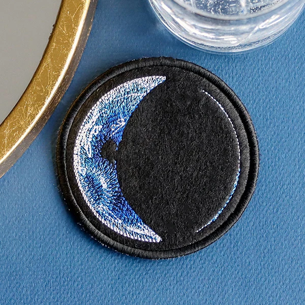 Moon Phases Coasters - Crescent (In-The-Hoop) - Image 4