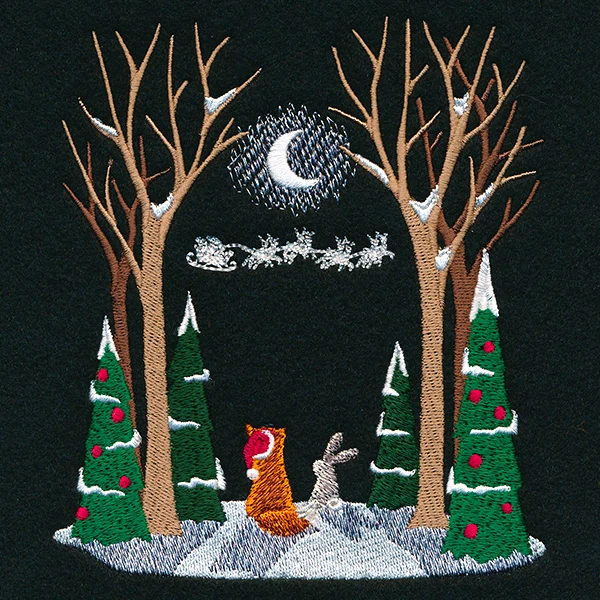Moonlit Christmas Scene - Image 5
