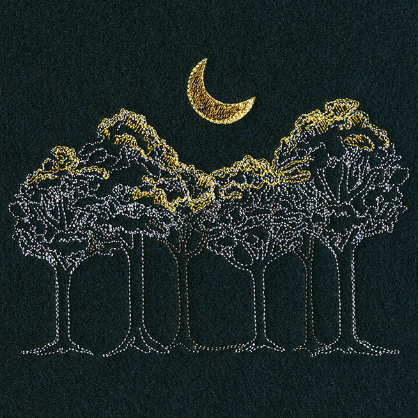 Moonlit Forest Scene - Image 5