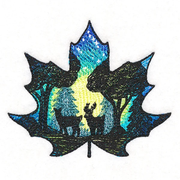 Night Forest Silhouette Scene - Image 4