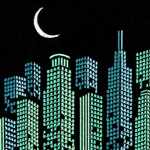 Night on the Town Cityscape Reflections - Image 4