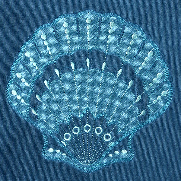 Ocean Breeze Fan Shell (Embossed) - Image 2