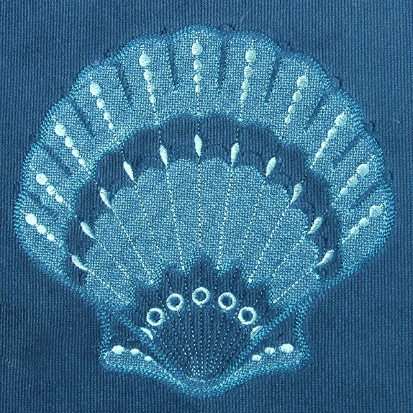 Ocean Breeze Fan Shell (Embossed) - Image 3