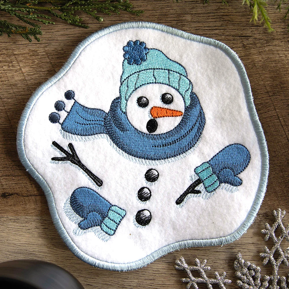 Oh Ho Ho No Melting Snowman Coaster II (In-the-Hoop) - Image 7