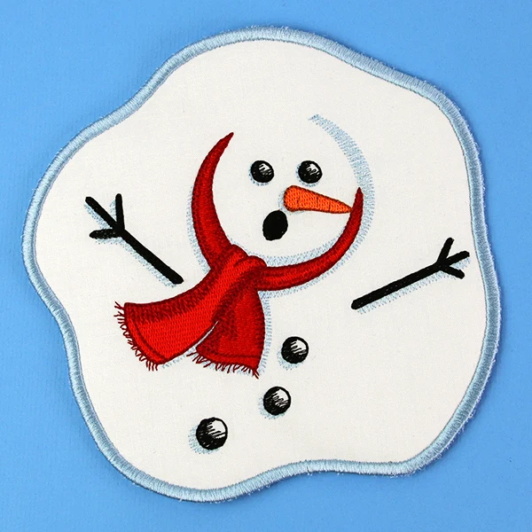 Oh Ho Ho No Melting Snowman Coaster (In-the-Hoop) - Image 6