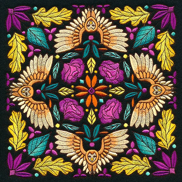 Owl Kaleidoscope Square - Image 13