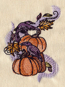 Painted Ravens and Pumpkins - Image 3