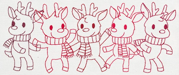 Prancing Reindeer Border - Image 3