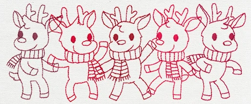 Prancing Reindeer Border - Image 4