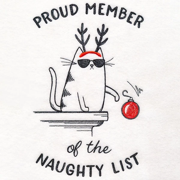Proud Member of the Naughty List Cat - Image 9